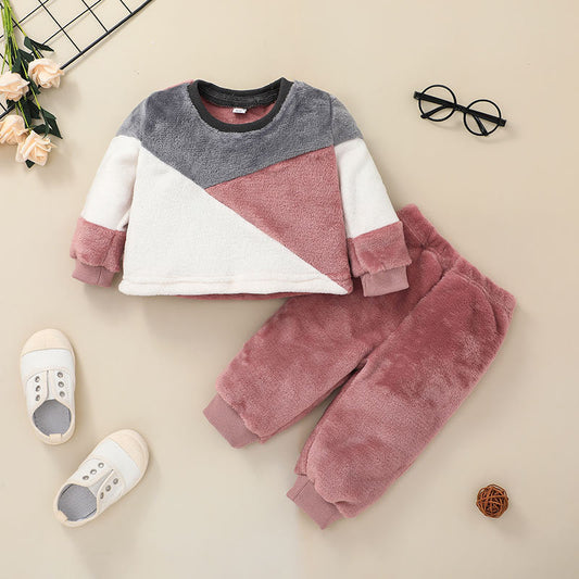 Baby Girl Sweater Suit  Pullover Two-piece Suit